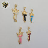 (1-2261) Gold Laminate - Divine Child Jesus Pendants - BGF