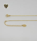 (4-7009) Stainless Steel - 1mm Link Necklace - 16". - Fantasy World Jewelry