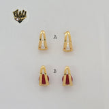 (1-1010) Gold Laminate - Bead Long Earrings - BGO