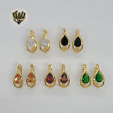 (1-2930) Gold Laminate - Zircon Hoops - BGO - Fantasy World Jewelry