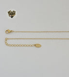 (4-7038) Stainless Steel - 1mm Rolo Link Necklace - 18". - Fantasy World Jewelry