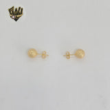 (1-1077-1) Gold Laminate - Balls Earrings - BGF