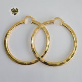 (1-2755-1) Gold Laminate Hoops - BGO - Fantasy World Jewelry