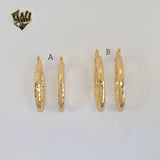 (1-2715-1) Gold Laminate Hoops - BGO