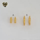 (1-2538) Gold Laminate Hoops - BGO