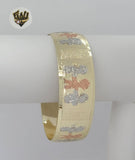 (1-4056) Laminado de oro - Brazaletes de tres tonos de 20 mm - BGO