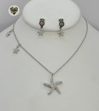 (4-7050) Stainless Steel - 1.5mm Zircon Star Set - 18". - Fantasy World Jewelry