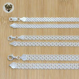(sv-bmark-01) 925 Sterling Silver - Bismark Link Chains. - Fantasy World Jewelry