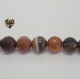 (MBEAD-238) 15mm Carnelian Faceted Beads - Fantasy World Jewelry