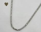(4-3152-1) Stainless Steel - 4mm Popcorn Link Chain - 18" - Fantasy World Jewelry
