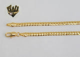 (1-0029) Gold Laminate - 4 mm Cuban Anklets - 10" - BGO - Fantasy World Jewelry