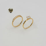 (1-3184) Gold Laminate - Wedding Rings - BGO - Fantasy World Jewelry