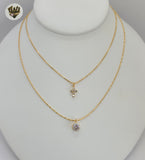 (1-6309) Gold Laminate- Layering Necklace - BGF - Fantasy World Jewelry