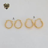 (1-2598-1) Gold Laminate Hoops - BGO