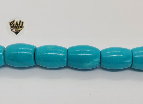 (MBEAD-69) 18mm Blue Turquoise Beads - Fantasy World Jewelry