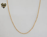(1-1753) Gold Laminate - 2mm Magic Twist Link Chain - BGO