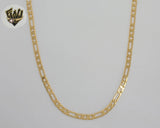 (1-1962) Gold Laminate - 5mm Figaro Link Chain - BGF