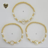 (MBRA-11) Stainless Steel - Balls Bracelet. - Fantasy World Jewelry