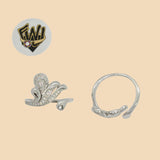 (2-5111) 925 Sterling Silver - Zircon Alternative Ring - Fantasy World Jewelry