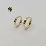 (1-3074) Gold Laminategag - Classic Band Ring - BGF - Fantasy World Jewelry