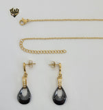 (4-7018) Stainless Steel - 1mm Drop Style Set - 16". - Fantasy World Jewelry