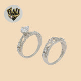 (2-5255) 925 Sterling Silver - Wedding Ring - Fantasy World Jewelry