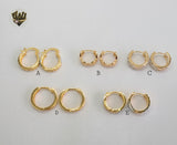 (1-2519) Gold Laminate Hoops - BGO - Fantasy World Jewelry