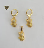 (1-6008) Gold Laminate - Fish Set - BGO - Fantasy World Jewelry
