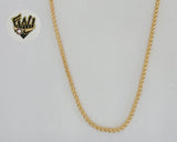 (1-1735) Gold Laminate - 3mm Alternative Popcorn Chain - BGF - Fantasy World Jewelry