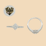 (2-5082) 925 Sterling Silver - Zircon Ring - Fantasy World Jewelry