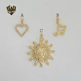 (1-2330) Gold Laminate Pendants - BGF