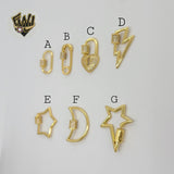 (1-2477) Gold Laminate Pendants - BGO