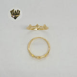 (1-3059-A) Gold Laminate - Star Band Ring - BGF - Fantasy World Jewelry
