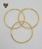 (1-4049) Gold Laminate - 3mm Classic Plain Bangle - BGF