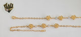 (1-0511) Gold Laminate Bracelet -2.5mm Rolo Link Bracelet- 7.5'',Adjustable-BGO - Fantasy World Jewelry