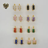 (1-2939) Gold Laminate - Colorful Hoops - BGO
