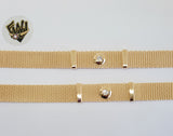 (1-0802) Gold Laminate - 12mm Alternative Bracelet - 8" - BGO - Fantasy World Jewelry