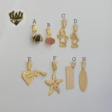 (1-2110) Gold Laminate Pendants - BGF
