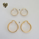 (1-2732) Gold Laminate Hoops - BGO
