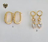 (1-2662) Gold Laminate Hoops - BGO - Fantasy World Jewelry