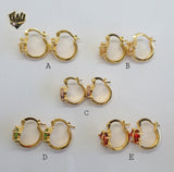 (1-2927) Gold Laminate Hoops - BGO - Fantasy World Jewelry