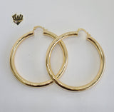 (1-2901) Gold Laminate - Plain Hoops - BGO - Fantasy World Jewelry