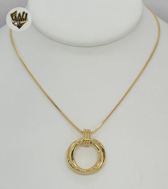 (4-7010) Stainless Steel - 1mm Link Necklace - 18