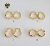 (1-2658) Gold Laminate Hoops - BGO - Fantasy World Jewelry