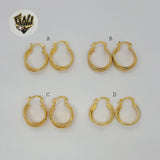 (1-2687) Gold Laminate - Triple Hoops - BGO - Fantasy World Jewelry