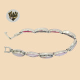 (2-0411) 925 Sterling Silver - 10mm Alternative Bracelet 7.5" - Fantasy World Jewelry