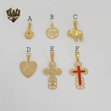 (1-2053) Gold Laminate Pendants - BGF