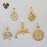 (1-2317) Gold Laminate Pendants - BGF