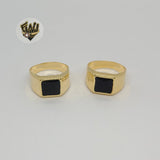 (1-3159) Gold Laminate - Enamel Men Ring - BGF - Fantasy World Jewelry