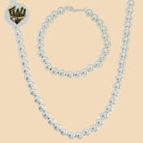 (2-66061) 925 Sterling Silver - 8mm Balls Set. - Fantasy World Jewelry